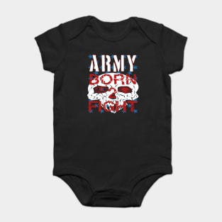 Army Born 2 Fight Baby Bodysuit